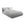 LaMiaSofa Bed met opbergruimte Milano - velours - grijs - 180x228x82