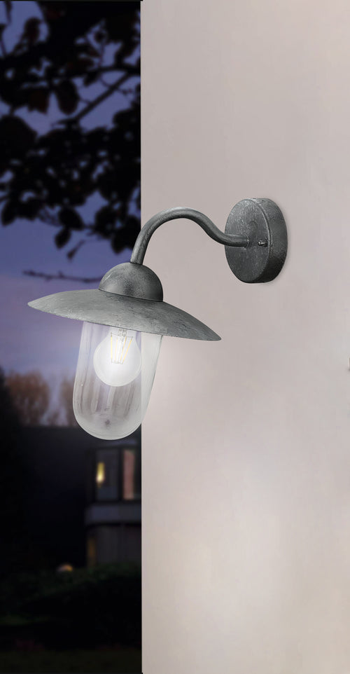 EGLO wandlamp buiten Milton - e27 - 31 cm - grijs