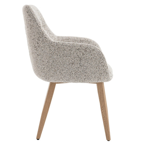 DÉJA Living Eetkamerstoel Noé - Beige/Naturel - Zithoogte 47cm - Set van 2 - vtwonen shop