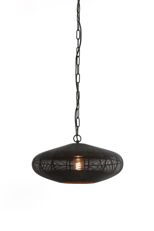 Light & Living hanglamp BAHOTO - Ø40x18cm - zwart