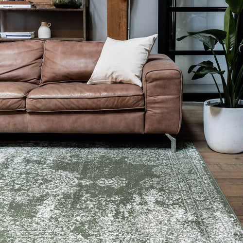 Vintage Vloerkleed  Bloom - Groen - EVA Interior - 80 x 150 cm - vtwonen shop