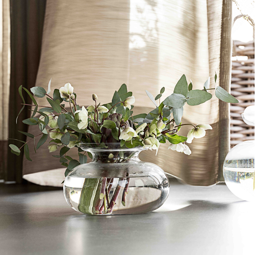 Zone Denmark Inu Ronde Glazen Vaas - 33 x 32 cm - vtwonen shop