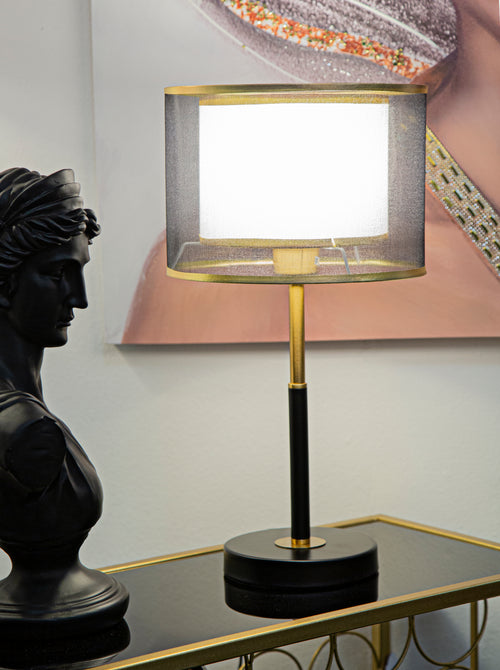 Mauro Ferretti tafellamp - 25x48 cm - zwart