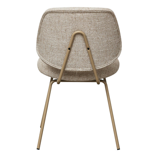 Furnhouse eetkamerstoel Sofia - Beige - Stof (Bouclé) - Set van 2