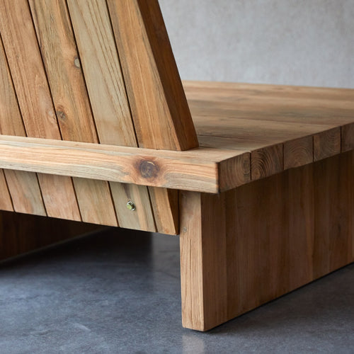 Tikamoon Fauteuil van gerecycled massief teak - Naturel