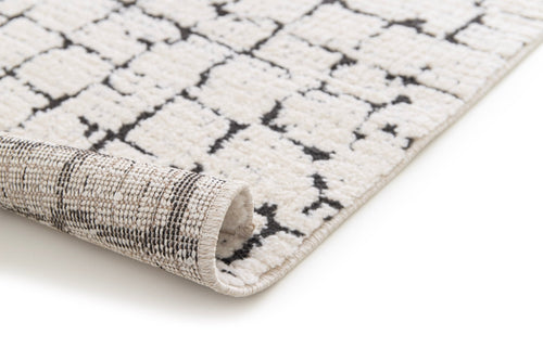 AFK Living vloerkleed Obsidian - reliëfeffect - zwart - 200 x 290 cm - vtwonen shop