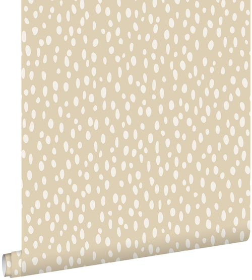 ESTAhome behang stippen beige - 0,53 x 10,05 m - 139554 - vtwonen shop