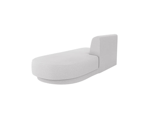 Micadoni - Module "Miley" 2 zitplaatsen, boucle lichtgrijs - 90x158x70cm