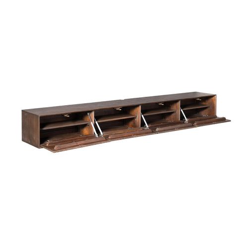 StarFurn Tv-meubel Madison - Zwevend Bruin Hout - 240x35x30cm