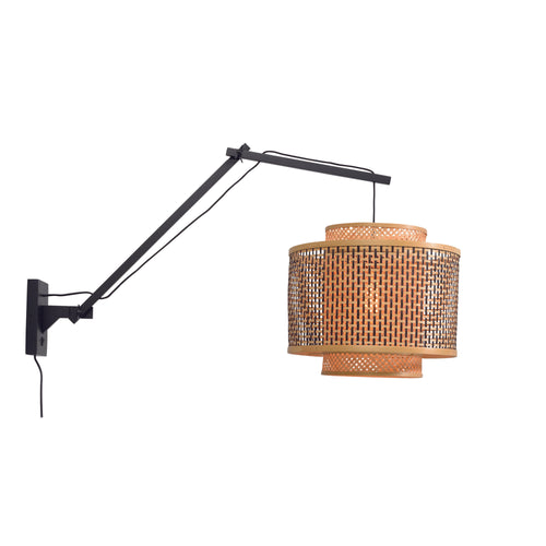 GOOD&MOJO wandlamp Andes - bruin - Ø40cm - vtwonen shop