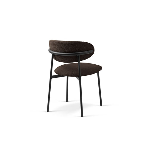 Set van 2 stoelen met gesp Nina boucle bruin - 52x55x78cm
