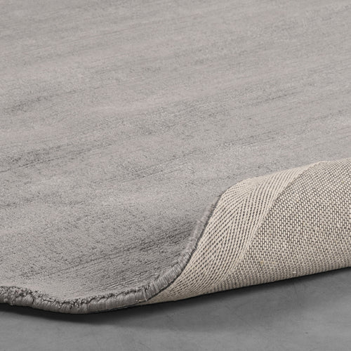 LABEL51 Vloerkleed Velvy - Grijs - Ø200x1,2cm