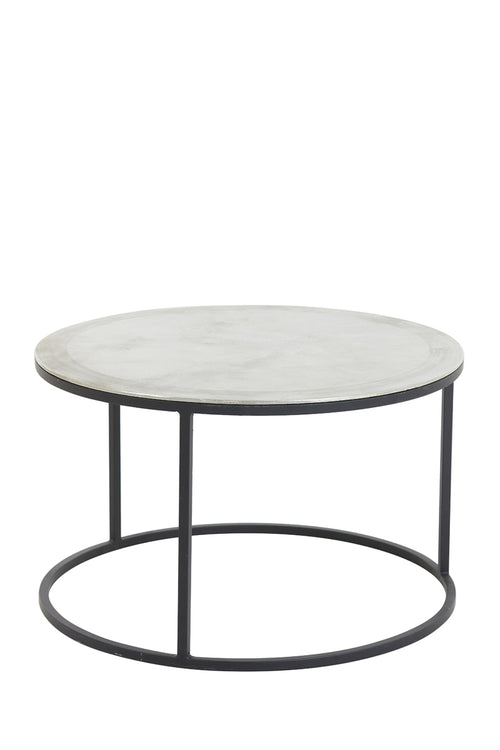 Light & Living salontafel TALCA - Ø75x45cm - zilver - Set van 2 - vtwonen shop