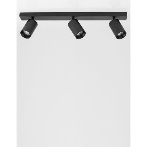 Nova Luce TOD Plafondspot met balk, zandkleurig zwart, GU10, 3x10W