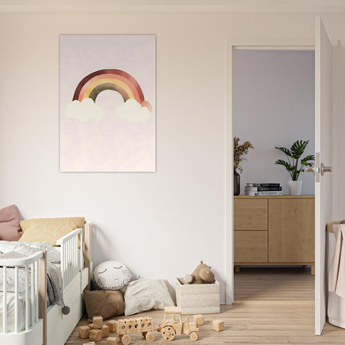 Artfulprints Poster Warme regenboog   - 30x40 cm - Meerkleurig
