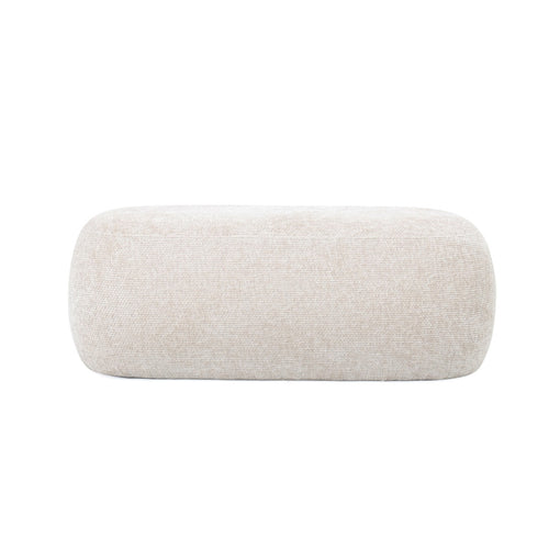 Giga Meubel Poef Sarah - Stof - Beige - 100x50x38cm - vtwonen shop