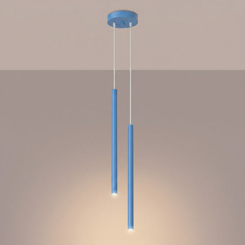 Sollux Lighting Hanglamp PASTELO 2 azuur - 15x15x118cm