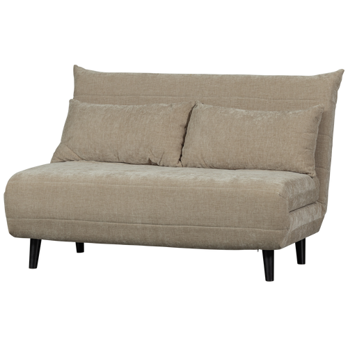 WOOOD slaapbank Xem - 1-Persoons - Chenille stof - Naturel - 80x122x92 - vtwonen shop
