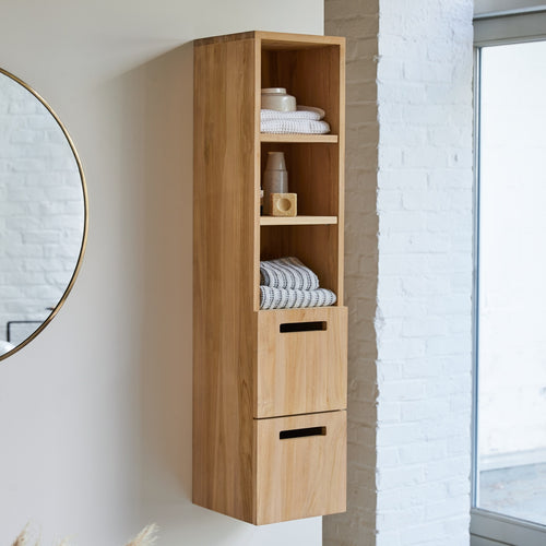 Tikamoon Massief teakhouten kolomkast - Naturel - vtwonen shop