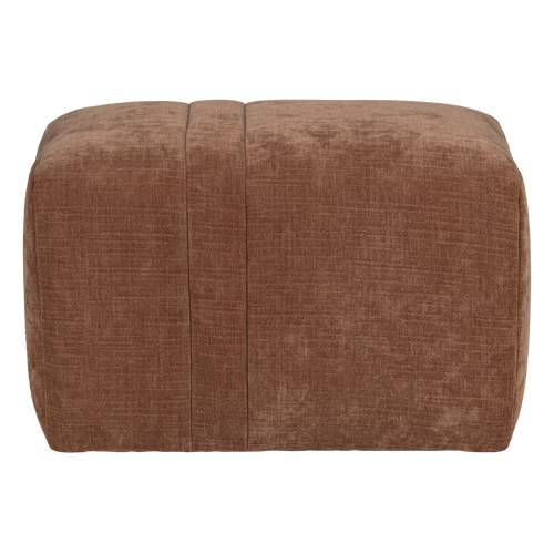 WOOOD hocker Omaire - Chenille - Roestbruin