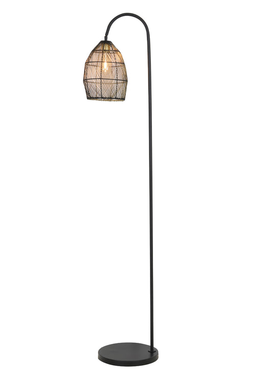 Light & Living vloerlamp MEYA - 34x30.5x172cm - zwart - vtwonen shop