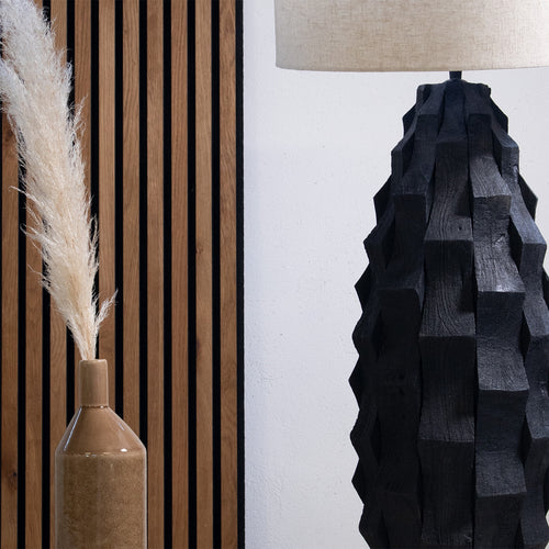 Giga Meubel Tafellamp Matteo - Zwart/Beige