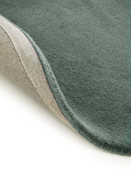 benuta wollen vloerkleed Bent - groen - ø 100 cm