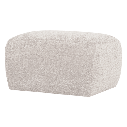 WOOOD poef Mojo Base - Wollig - Ecru - 45x84x64