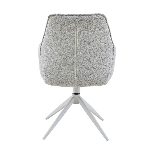 Starfurn eetkamerstoel Hera - grijs - 63x63x83cm - Set van 2