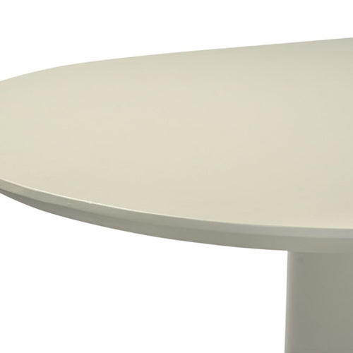 DÉJA Living Eettafel Motala - Ovaal Off White Betonlook - 180x100x76cm