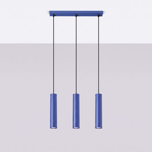 Sollux Lighting Hanglamp LAGOS 3L ultramarijn - 45x6x90cm