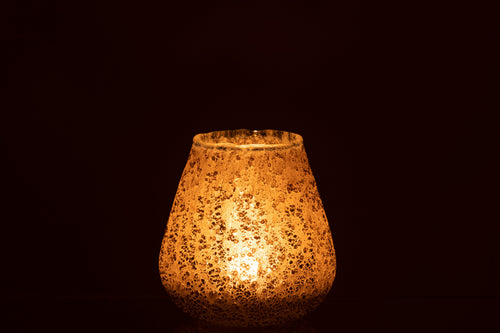 J-Line kaarshouder - glas - grijs - medium