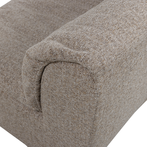 WOOOD 1-zits element Baggy - Geweven Stof - Bruin Melange - 81x91x101 - vtwonen shop