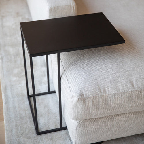 Atmooz bijzettafel Vanger - zwart - 50 x 35 x H 55 cm