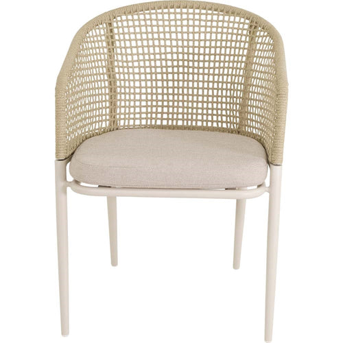Lesli Living bistrostoel Kioto - beige - 56x62x77cm - set van 2