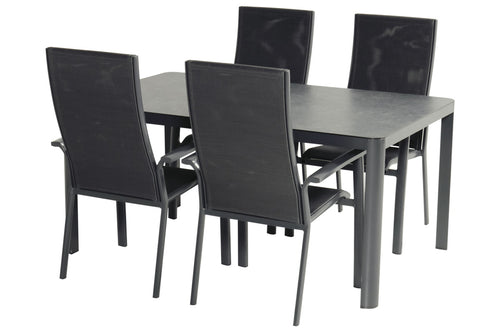 Hartman Tuinstoel Sitges - Antraciet Aluminium - Zithoogte 45cm - vtwonen shop