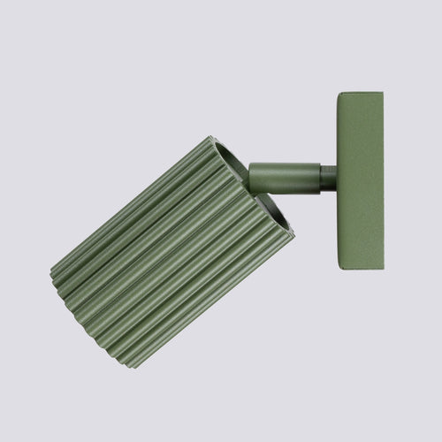 Sollux Lighting Wandlamp KARBON olijfgroen - 8x16x8cm