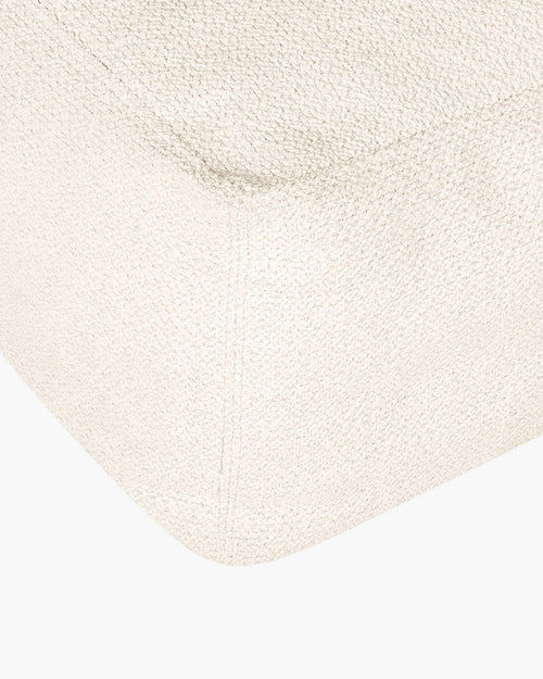 noo.ma Keno Pouf wol Cloud Beige Bouclé 50-70 cm