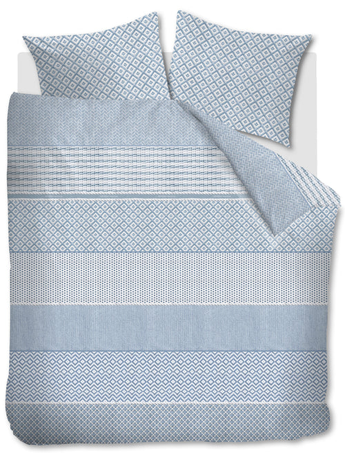 Rivièra Maison Dekbedovertrek Francesco - 200 x 200/220 cm - Blauw