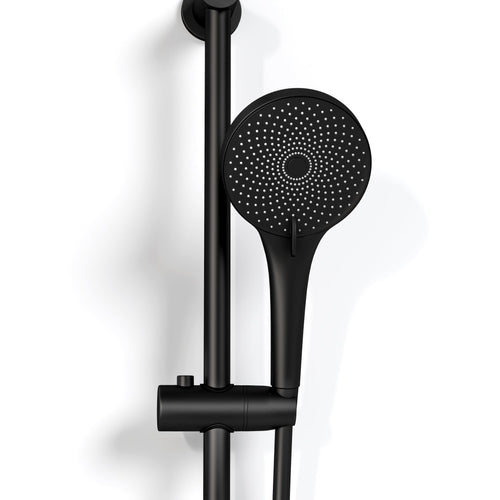 LOMAZOO doucheset met handdouche - zwart - 150 cm
