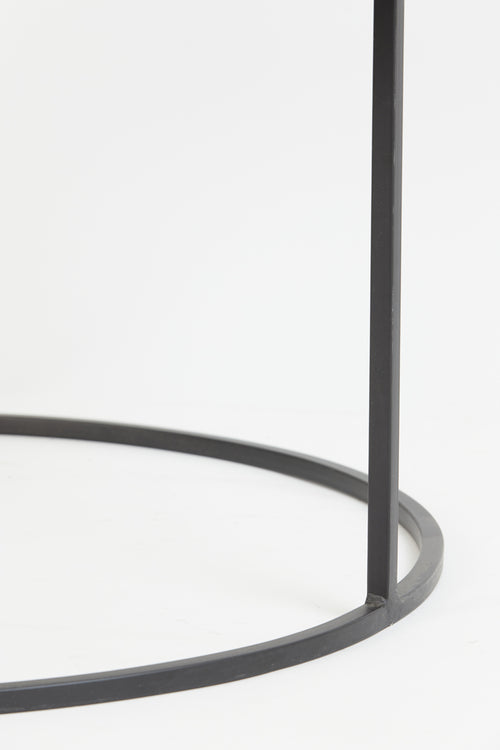 Light & Living salontafel THIZAS - Ø75x41cm - zilver - Set van 2 - vtwonen shop