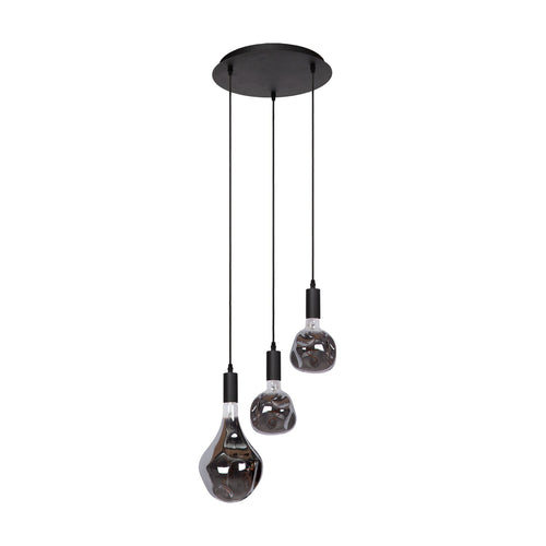 Atmooz hanglamp Sapa 3 - zwart - Ø 34 x H 130 cm - E27