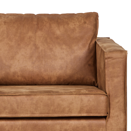 WOOOD fauteuil Rodeo - Recycle Leer - Cognac - 85x105x86