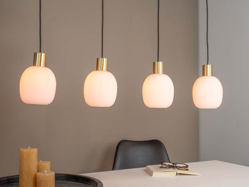 EGLO hanglamp Manzanares - e27 - 97 cm - wit/goud - vtwonen shop