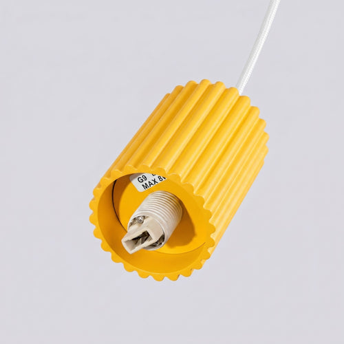 Sollux Lighting Hanglamp HALO 1 geel - 12x12x120cm