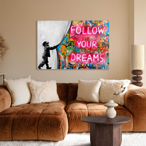 Reinders Surprise Wall glasschilderij -  meerkleurig/multi color - hobbyruimte - 78x116cm