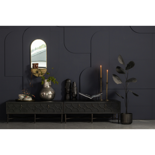 WOOOD tv-meubel/salontafel Bequest - Hout - Zwart - 46x120x60 - vtwonen shop