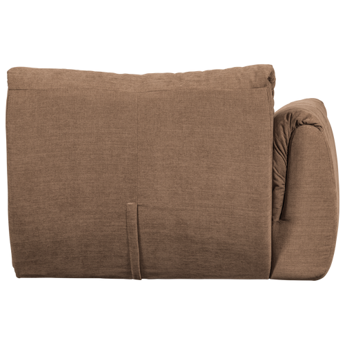 WOOOD 1-zits met arm links Baggy - Geweven Chenille - Bruin - - vtwonen shop