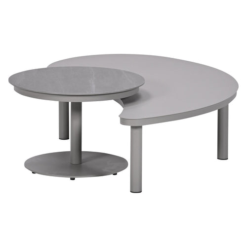Garden Impressions Zante loungetafels set van 2 - taupe - cantostone Napoli sand