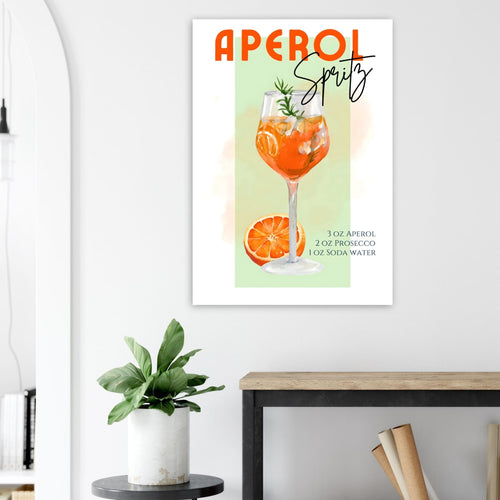 Artfulprints  Aperol Spritz - Green   poster A4 21x29.7 cm - vtwonen shop